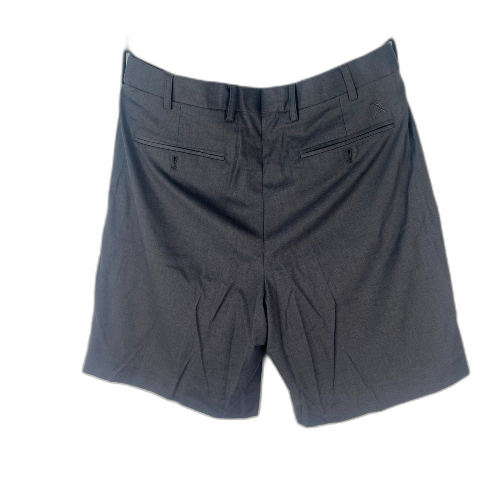 Bocaccio Golf Men's 32 Pleated Golf Shorts in Grey Dress Shorts